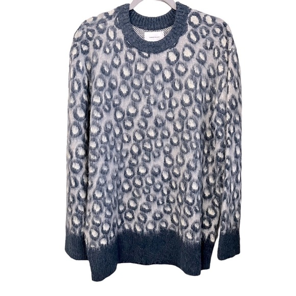 CURRENT Elliot Cali Sweater Brushed Leopard Animal Print Large/3 - Picture 2 of 9